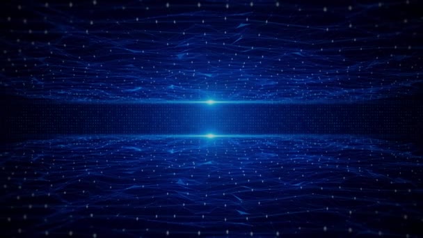 Περίληψη Virtual Space Transverse Nano Technology Cyber Information Innovation Future — Αρχείο Βίντεο