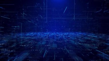 Işık Işını Parçacık bilim kurgu tüneli siber uzay arka planı. Işık çizgileri, ışık hızı, optik fiber, Yüksek hızlı internet dijital veri ağı. Sanal Gerçeklik, Çizgiler, Akış, Matris