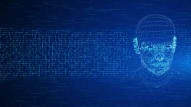 Dijital Fütüristik Yapay Zeka, Yapay Zeka Derinlemesine Öğrenmenin Beyni. Yenilikçi teknoloji bilim konsepti. Üç boyutlu anakart. Algoritma İş İnterneti. Büyük veri görselleştirme 4K ağı