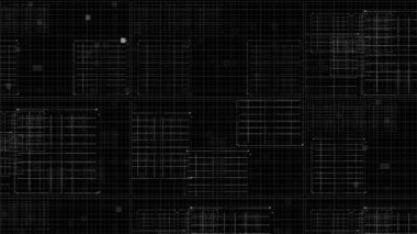 4k mavi ızgara soyut arkaplan ağ ızgarası perspektif hareket grafik arkaplan. Teknolojik fütüristik animasyon. Tünel Dalga Hatları. Big Data Stream. Hologram ızgarası Yüksek teknoloji siber uzay