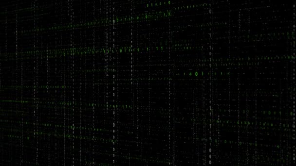 Desarrollo Software Concepto Binario Blockchain Código Concepto Era Digital Algoritmo — Vídeo de stock