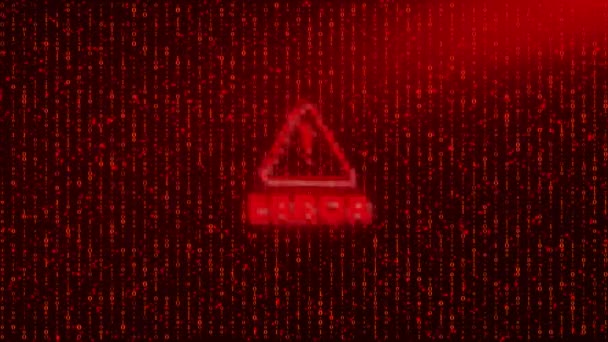 Διαδικτυακό Έγκλημα Hacking Επίθεση Σύστημα Hacked Hacking Κυβερνοπροστασία Τείχος Προστασίας — Αρχείο Βίντεο