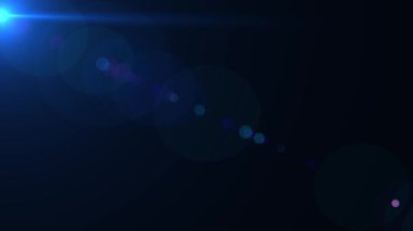 4k ışık, güneş ışığı arka planı. Parlak Lens Parıltısı geçişleri, başlıklar yıldız ışınlarını örtüyor optik merceklerin parlamaları parlak animasyon soyut arkaplanı. Aydınlatma lambası etkisi dinamik parlak