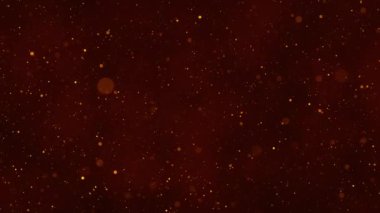 4K 3D Soyut Parlak Altın Parlak Fon Festivali Canlandırma Festivali Hareketi Toz Arkaplanı Altın Bokeh 'i ödüllendiriyor. Işıldayan ışıltı parçacıkları parlatır. Ödül töreni, gece kulübü.