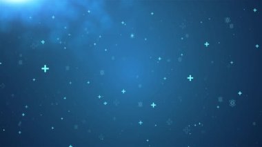 4K 3D Mavi fütüristik kimyasal yapısal formüller sağlık hizmetleri ve bilimsel tıbbi yenilik molekülleri arka plan tasarımı. Geometrik soyut ve altıgenli. Tıp, bilim ve teknoloji.