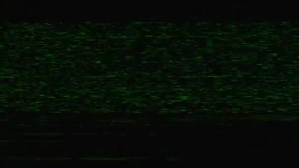 4Kオーバーレイテレビグリッチノイズ欠陥 抽象テレビ Vhs 映画スタイルの背景 テレビ Vfx ストライプの背景 テレビ画面 ビデオ編集のための遷移効果 イントロとロゴが明らかに — ストック動画