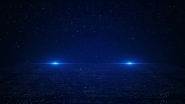 Résumé Cyber Technologie Numérique Paysage Science Fiction Tunnel Fantastique Lumières — Video