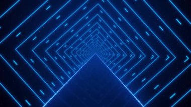4K Abstract dairesel radyal tünel çizgileri arka plan, veri akışı optik fiber etkisi. Bilimkurgu tarzı mavi tünel, siber uzay teknolojisi için mükemmel. 3D Büyük Veri Dijital Tüneli. Hiper atlama. Ölçekleme