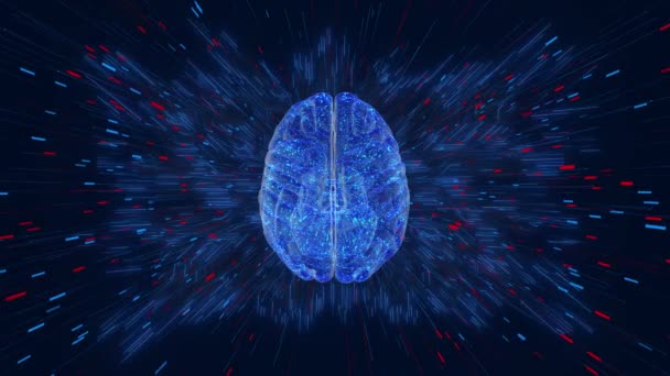 Intelligence Artificielle Cyber Cerveau Numérique Big Data Mining Deep Learning — Video
