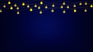4K 3D karizma ışıkları yanıp sönen lambalar, koyu arkaplanda ışık gösterisi tasarımı. 2024 Yeni Yıl, Mutlu Karizmalar, Tatil, Kış, Yeni Yıl, Kar Tanesi, Kar, Şenlik Işıkları Parti Lambası Bokeh