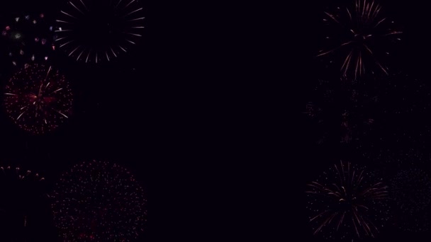 Célébrez Les Charismes Cadre Fond Hiver Chute Flocons Neige Animation — Video