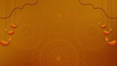 4K 3D Happy Diwali selamlama hareketi lambası. Mutlu Deep avali animasyonları. Diwali Arkaplanı, Diwali Işığı yanıyor. Kutlama, Deepavali geleneği. Işık festivali. Hindu festivali.