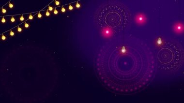 İyi bayramlar. Dini bayramlar. Lamba Animasyon Bokeh Arkaplanı, davetiye e kartı, Selamlama, Diwali Kutlama 4K 3D. Hindistan 'ın ışık festivali. Dilekler, Olaylar