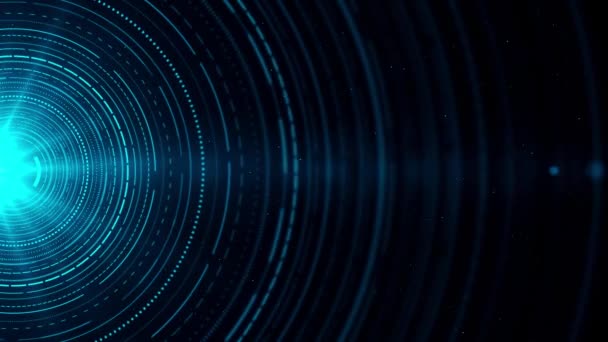 Абстрактна Цифрова Кібер Технологія Концепція Великих Даних Рух Великого Потоку — стокове відео