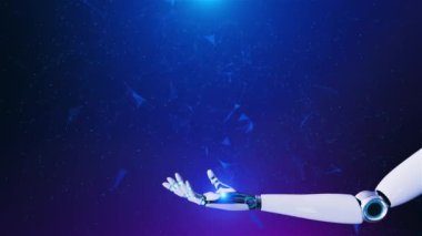 Soyut Dijital Dünya Gezegeni hologram Data Technology beyin teknolojisi HUD kopyalama uzayı. Yapay Zeka, beyin büyüğü Data. UI ekran teknolojisi yenilik geçmişi. Cyberpunk Hologramları