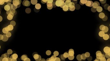 Altın ışık parçacıklarının arkaplanı yükseliyor, parçacıklar Altın Lüks Bokeh parçacıklarının sahnesini dalgalandırıyor hava toz parçacıkları parıldıyor. Parlayan yıldızlar toz bokeh sim tozu ödüllendirir. Noel, Ödül, Kutlama,