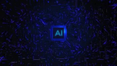 AI Futuristic Machine robot insan büyük veri ağı bağlantısını öğreniyor, Data Maden değişimi, derin öğrenme, Bilimsel yapay zeka teknolojisi yeniliği. ChatGPT, Otomatik GPT, Siber Alan