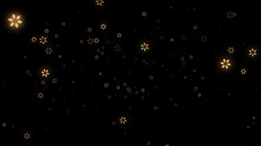 Yılbaşı, Yılbaşı, Tipi, Kar Tanecikleri 4K Animasyon Arkaplanı 'nı oluşturan kar taneleri düşüyor. 2025 Yeni Yıl, Mutlu Noeller, Tatil, kış, Yeni Yıl, Kar Tanesi, Kar.