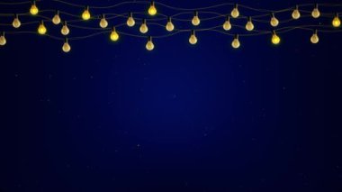 4K 3D karizma ışıkları yanıp sönen lambalar, koyu arkaplanda ışık gösterisi tasarımı. 2024 Yeni Yıl, Mutlu Karizmalar, Tatil, Kış, Yeni Yıl, Kar Tanesi, Kar, Şenlik Işıkları Parti Lambası Bokeh