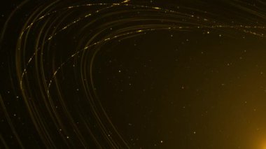 Soyut hareket. Mutlu karizmalar, gösterişli yağmur ışığı siyah arka plan animasyonunu kutluyor. Parlayan gümüş parçacıkları. Bokeh 'le parıldayan parçacıklar. Yeni yıl ve Noel 2024.
