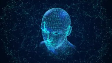 Geleceğin yeniliği. Yapay zeka makinesi derin öğrenme, robot veri ağı bağlantı beyin hesaplama konsepti, grafik analizi, yapay zeka teknolojisi, veri değişimi, sanal arayüz. 2025