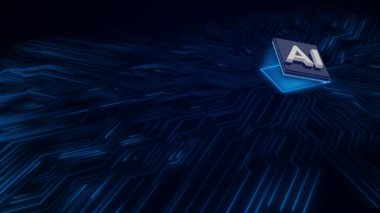 Ai teknolojisi, robotik sistem, kimyasal molekül, atom hücresi pleksus ve bilim, soyut fütüristik evren siber ağ sunucusu çevrimiçi, bilgisayar sinirsel ağları yapay zeka siber uzay