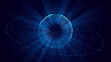 Küresel dünya ağı Dünya kripto para birimi engelleme zinciri IOT. harita nokta ağı dünya finans, IoT teknoloji, internet, siber uzay, iş, yenilik, büyük veri bilimi, finans, engelleme zinciri.