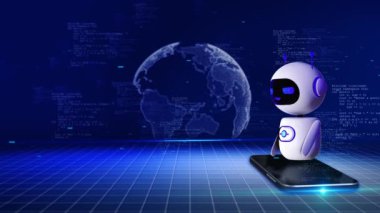 Al Chatbot İçerik Jeneratörü. Chatbot teknolojisi, teknoloji ve mühendislik. Yapay zeka ve sinirsel ağlarla robot sohbeti. Siber Alan Çevrimiçi Eğitim Müşteri Hizmetleri