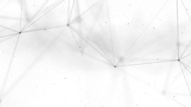 Parçacık dalgası fütüristik noktalar 3D animasyon dalgası. Büyük veri soyut teknoloji fütüristik arka plan pleksus parçacığı. Bağlantı noktaları. Business Medical, Science, Internet, 4K 5G oyunu. IoT