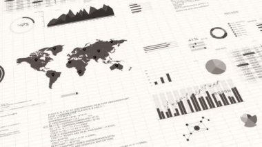 4K 3D Borsa Boğa Pazarı. Bar Grafikleri İş Ekonomisi bilgi elemanları grafikleri dijital arka plan, istatistik pazarlama grafikleri. İş stratejisi yatırımı. Teknoloji veri analizi.
