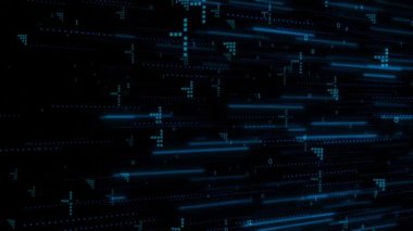 Fütürist dijital ağ karanlık arka plan, dalga veri aktarım teknolojisi Metaverse dünya siber-teknoloji yüksek teknoloji, bilim. Matrix Bilimkurgu Sanal Gerçeklik Büyük Veri Yenilik Araştırmasını engelliyor