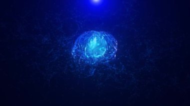 AI Futuristic Machine robot insan büyük veri ağı bağlantısını öğreniyor, Data Maden değişimi, derin öğrenme, Bilimsel yapay zeka teknolojisi yeniliği. ChatGPT, Otomatik GPT, Siber Alan