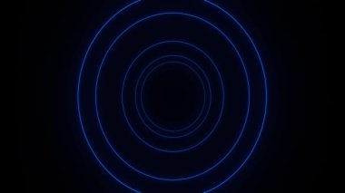 Gelecekçi bilim kurgu çember dalgası siber uzayı. Dalga sarmal çizgileri dijital veri akışı tel çerçeve teknolojisi veri akış tünelini noktalar. Teknoloji Dalgası, Ses, Ağ Bilimi, Eşitleyici Sanal Büyük veri arayüzü