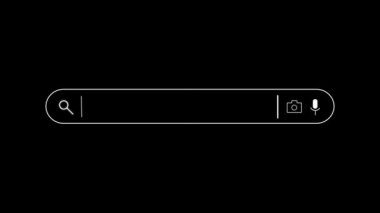 İnternette aranıyor. Arama motorunu kullanarak kendi internet arama motorunu başlatın. Web araması. Görünüş arka planda beliriyor. Arama çubuğu ikonu ui. İnternet arama tarayıcısı. 4K