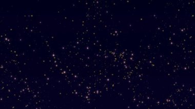 Yıldızlar ve parıldayan soyut ışıltı parçacıkları yeni yıl ya da doğum günü kutlaması kavramı. Noel arkaplanı, şenlikli yeni yıl tatili konsepti, yeni yıl konsepti. Kutla