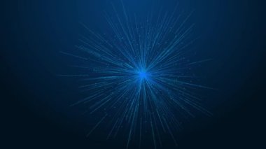 Dijital büyük veri arkaplanı, fiber optik ağ hatları. Veri akışı siber dalga parçacıkları güvenli siber güvenlik bağlantısını noktalar. Siber teknoloji Ağ veri hızı huni ai ağ siber uzayı