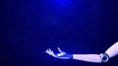 4K 3D makine öğrenme teknolojisi yapay zeka derin öğrenme. ICT Bilgi Teknolojisi kavramının interneti. Büyük verileri işleyen icatlar, derin öğrenme makineleri. Metaevren