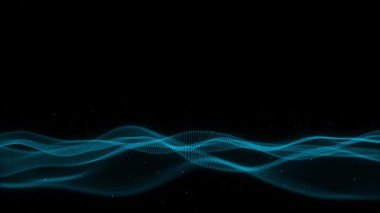 Dijital veri akışı ağı yüksek teknoloji bilgi akış hattı peyzaj dalgası Büyük veri teknolojisi, mühendislik, bilim ve yapay zeka arka planı. ışık dalgası ve ışık tüneli, spiral