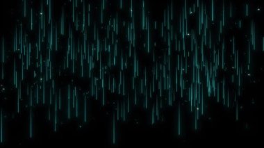 Mavi Ateş Yağmuru çizgileri aşağıya doğru düşen parçacıklar derin soyut sahneler bırakıyorlar. Moda, parti etkinlikleri için kurumsal ödüller arka planında videolar var. Düğün sahnesi performansı. parçacıklar bokeh.