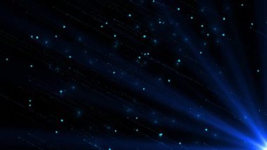 Siber uzay ışıklandırması, ışıldayan tatil parçacıkları akışı, teknolojik dijital bağlantı arka planı. Siberuzay Ağ Bağlantıları Optik Fiber veri akışı. ızgara matris kodu, tünel uzayı. Meta, metaevren