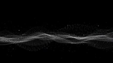 Dijital veri akışı ağı yüksek teknoloji bilgi akış hattı peyzaj dalgası Büyük veri teknolojisi, mühendislik, bilim ve yapay zeka arka planı. ışık dalgası ve ışık tüneli, spiral