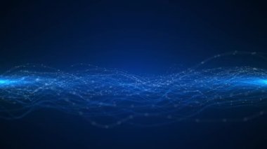 Mavi matris dijital arkaplan, Büyük veri akışı Bilgisayar engelleme devre ağı sistemi, veri transferi, sanal gerçeklik siber uzay akışı Matrix dalgası derin siber akış engelleme zinciri, metaevren,