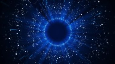 Yüksek hızlı veri teknolojisi siber uzay arkaplan veri ağı veri ağı, sanal gerçeklik, kuantum hesaplama büyük veri kare fütüristik matris sanal uzayı