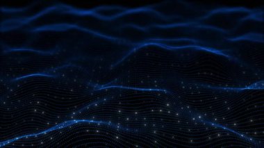 Yüksek teknolojili Dijital Teknoloji İnternet Ağ Hız Bağlantısı Mavi Arkaplan, Siber Nano Bilgi, Yenilik Geleceği Teknoloji Verileri, Ai Büyük Veri Hatları Futuristik Teknoloji Bilim-Kurgu Dalgası Noktaları