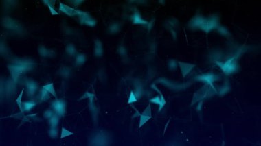 Pleksus etkisi olan kablo çerçeve arka plan yüksek teknoloji dijital, siber uzay, yenilik kavramı fütüristik teknoloji soyut arka plan. Parçacık Veri Hareketi arkaplan siyah gri yüksek teknoloji