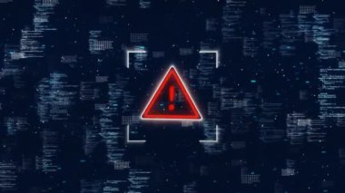 Siber Güvenlik Sistemi hackleme bilgisayarı uyarı mesajı hackleme alarmı. Virüs kodlu yazılım hacklemesi hatası. Kötü amaçlı yazılım. Kötü niyetli yazılım, virüs güvenliği. kişisel veri dolandırıcılığı