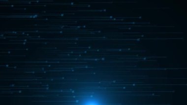 Siber uzay dijital elementleri bilim-kurgu tünel hatları teknolojinin yapay zeka arka planına sahiptir. Büyük veri alanları. Yüksek teknoloji ürünü. Bilimkurgu hologram blokları, ai ışık şebekesi, büyük veriler. AI 4K 3D