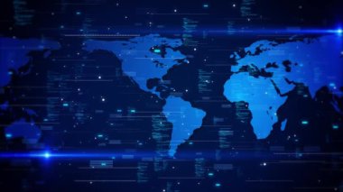 Küresel gelecekçi siber uzay, dünya çapında bilişim yenilikleri küresel ağlar, yapay zeka, teknoloji, dünya gezegeni. Dünya çapında 5G transferi. İnternet bağlantısı Sanal Dünya metaevreni. Sosyal ağ dalgası