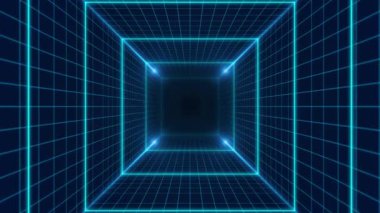 Derin mavi siber uzay çizgileri dijital ikili verileri dalgalandırıyor. Büyük veriler için kavram, derin makine öğrenimi, iş teknolojisi, gelecekteki yapay zeka, sanal ortamda veri akışı