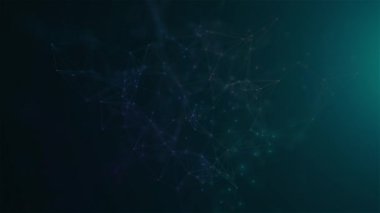 Plexus çizgileri arka plan Plexus animasyon 4k. Geometrik video kablo yapısı kablo yapısı çizgiler, düğümler, parçacıklar birbirine bağlı. Noktalar Tıbbi, Bilim, İnternet, Müzik, Oyun